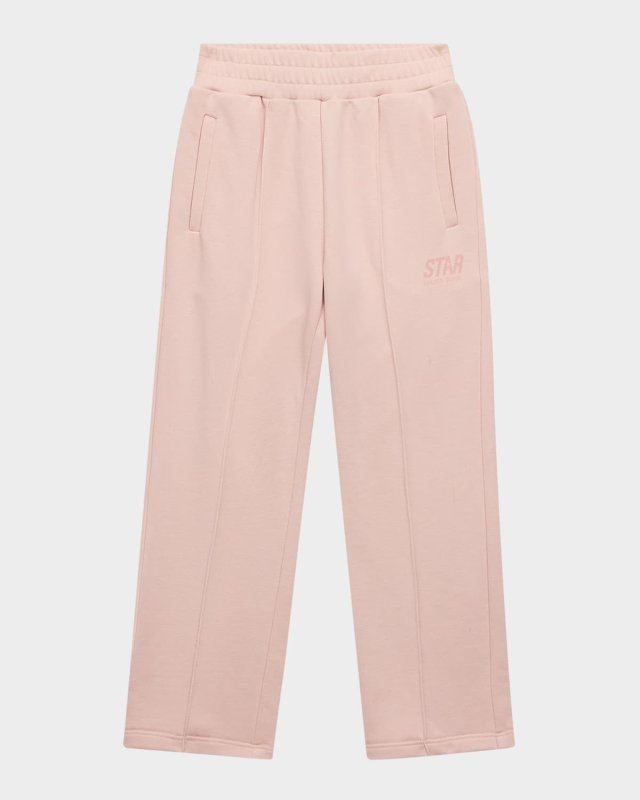 Girl's Star Logo Jogging Pants, Size 6-12